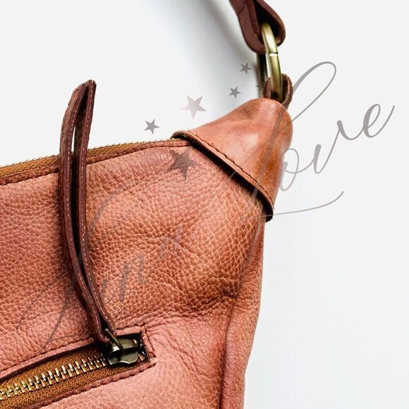 FREE PEOPLE West Side Studded Sling / Shoulder Bag In Cognac NWT - Picture 7 of 14